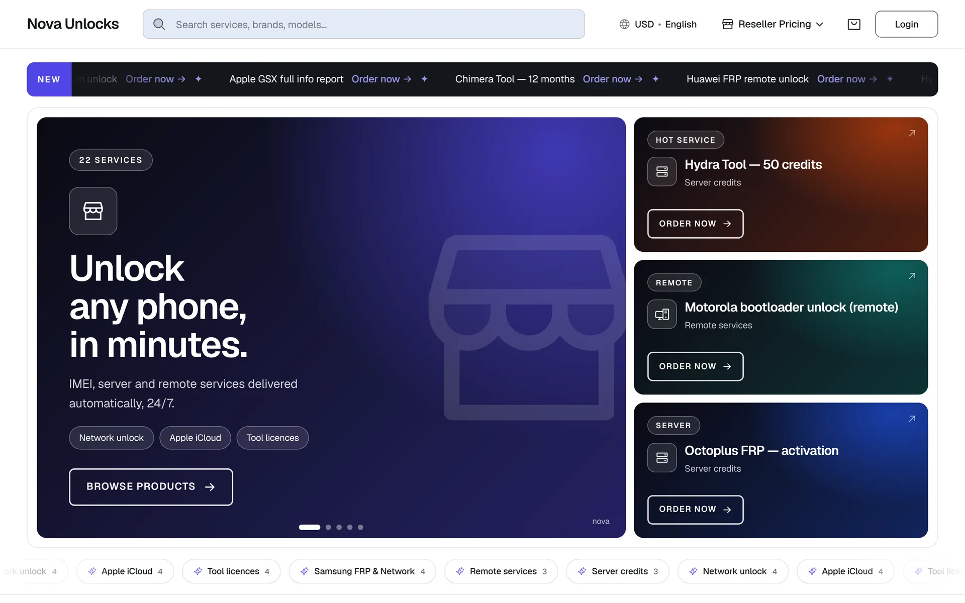 A CorexServer storefront